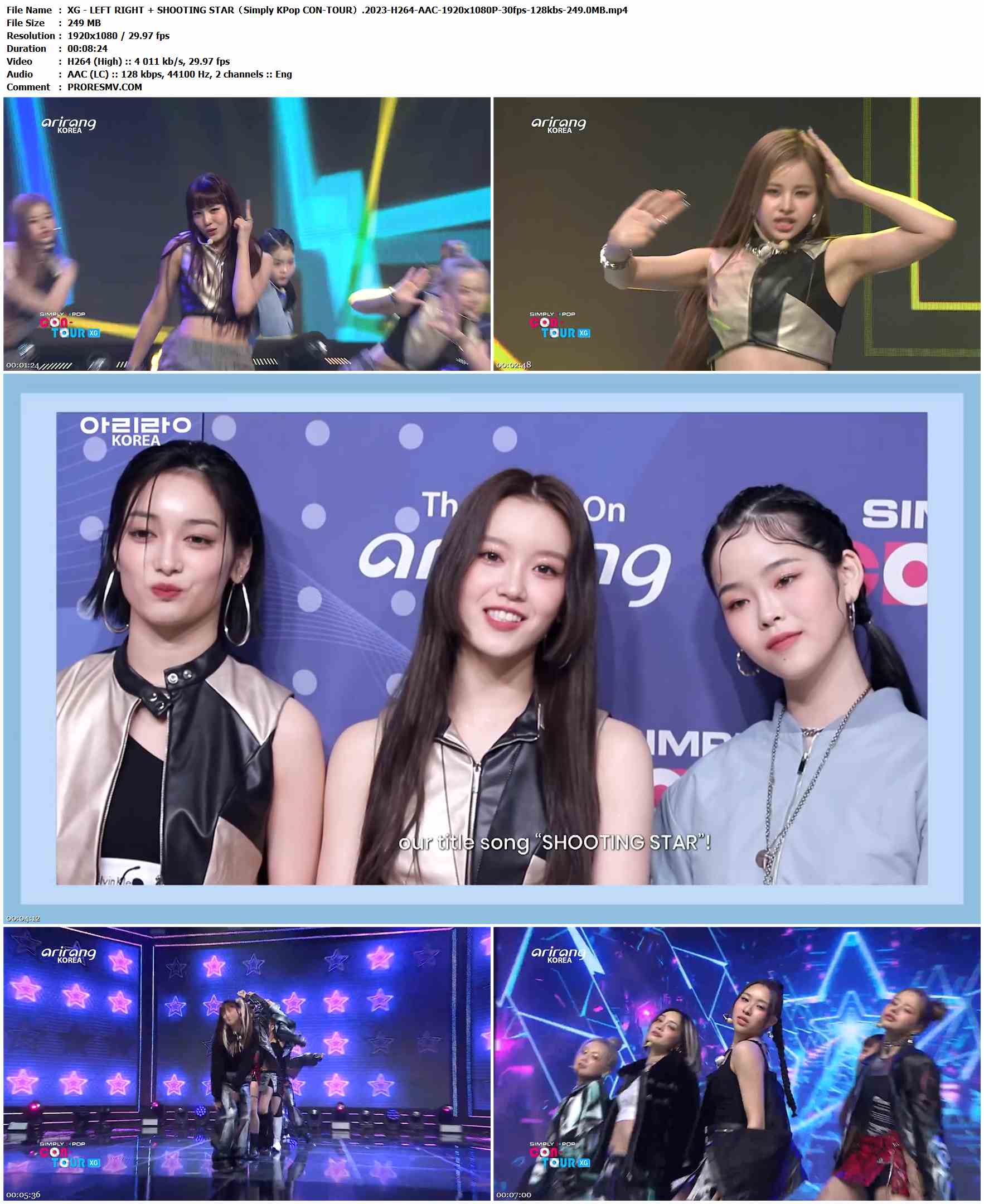 XG - LEFT RIGHT + SHOOTING STAR（Simply KPop CON-TOUR）.2023-H264-AAC-1920x1080P-30fps-128kbs-249.0MB官方MV_高清MV